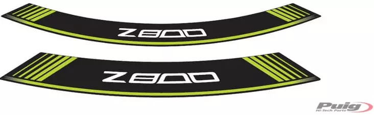 Puig Kit 8 Rim Strips Z800 C/Green - Moottoripyörän vanneteipit - D299871 - 1