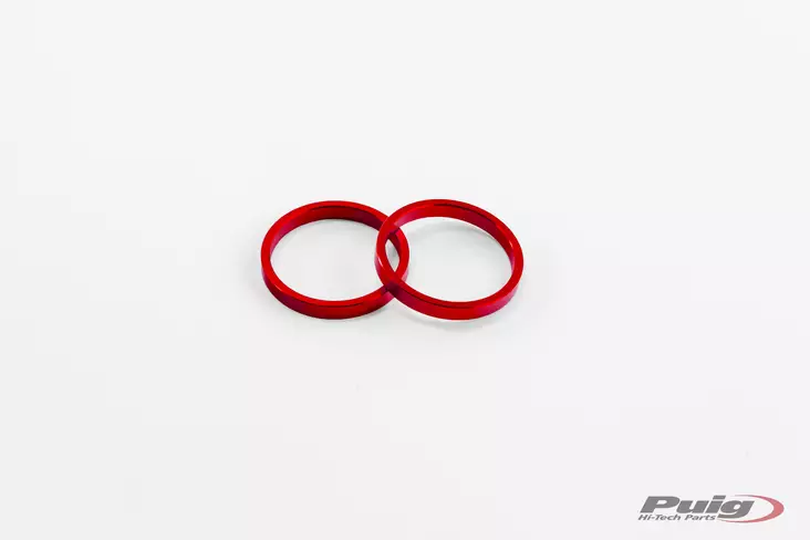 Puig Kit Rings Bar End C/Red - Moottoripyörän ohjaustangot päät - D302061 - 1