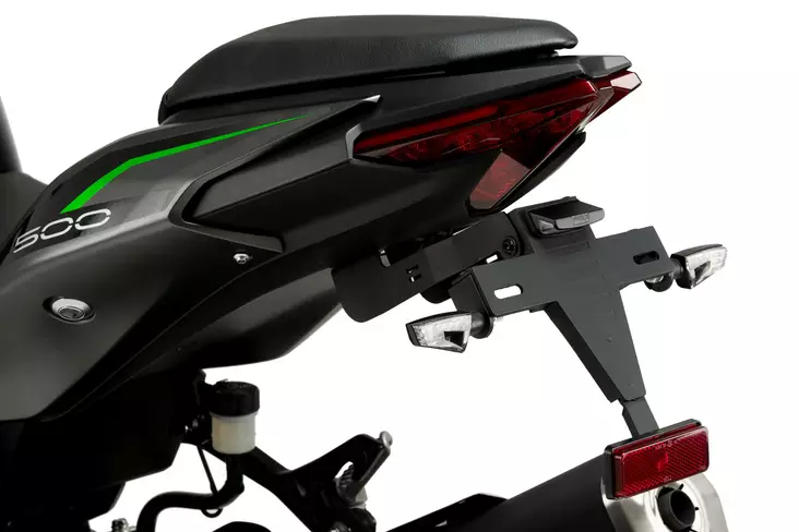 Puig License Support Kawasaki Z500 24'C/Black - Moottoripyörän kilven kiinnikket - D503451 - 1