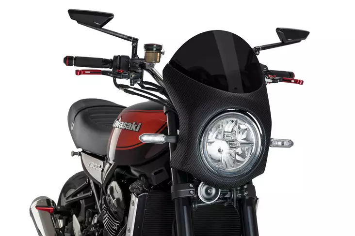 Puig Semifairing C/Carbon Look Kawasaki Z900Rs 18' C/Da - Moottoripyörän katteet & tuulenohjaimet - D302801 - 1