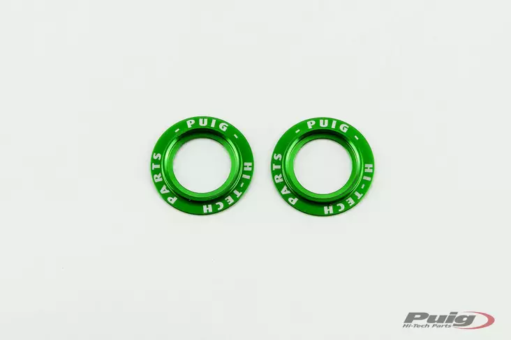 Puig set of green aluminium rings for PHB swing protector - Moottoripyörän moottorin kopat - D359031 - 1