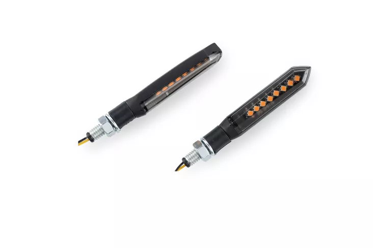 Puig Turn Light By Pair Front Mod. Thin 2.0 C/Black - Moottoripyörän vilkut - D523811 - 1