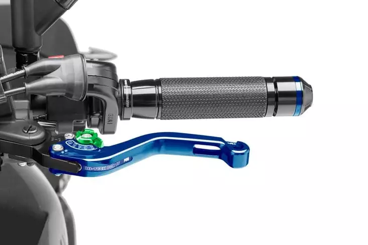 Puig Unfoldable Clutch Lever 16' C/Blue Selector C/Gree - Moottoripyörän vivut ja vivunrungot - D297481 - 1