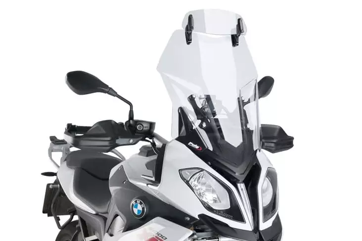 Puig Visor Multiadjustable Clip-On 277X100Mm. C/Clear - Moottoripyörän tuulisuojat - D147571 - 1