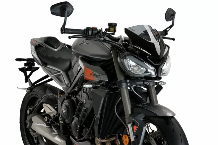 Puig Windshield New Generation Sport Triumph Street Triple - Smoke - Moottoripyörän tuulisuojat - D526411 - 1