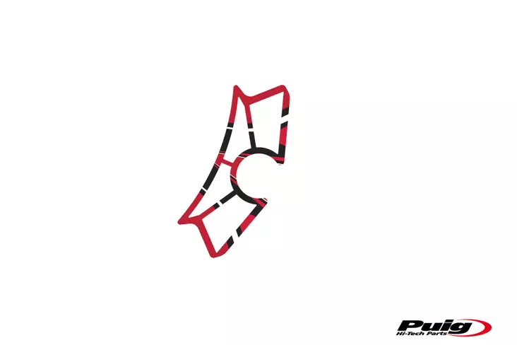 Puig Yoke Protector Yamaha Yzf-R3 15-18' C/Red - Moottoripyörän kaatumatapit - D301431 - 1