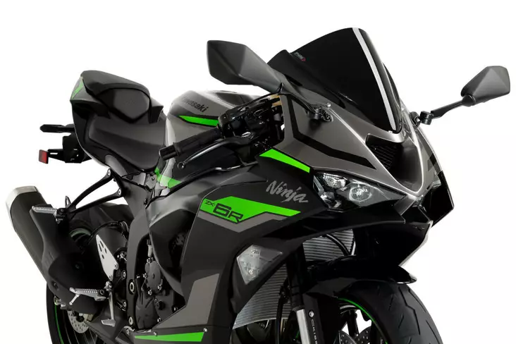 Puig Z-Racing Screen Kawasaki Zx-6R 24' C/Black - Moottoripyörän tuulisuojat - D501831 - 1