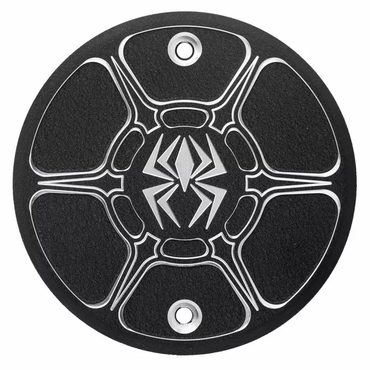 Rekluse Derby Cover - Black Wrinkle - Indian Scout - Moottoripyörän moottorin kopat - D360841 - 1
