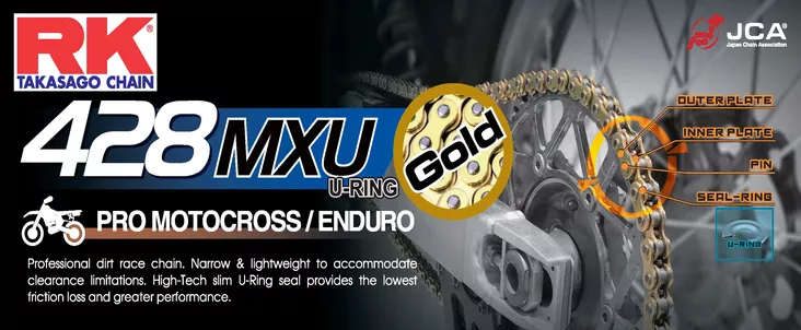 RK GB428MXU UW-rengasketju Offroad +CL (Jousil.) - Ketjut 428 - D524071 - 1