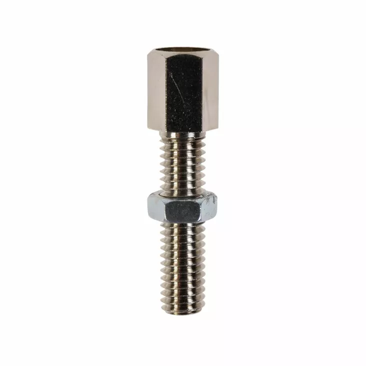 Säätöruuvi, M6 x 23mm , pituus 34mm , sisä Ø 7/3,0mm , (20kpl) , (4370) - Mopon vaijereiden nipat, ruuvit - D479121 - 1