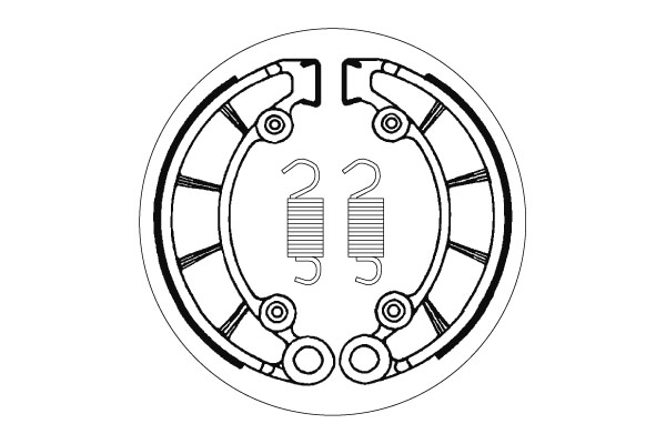 Sbs Jarrukengät - Moottoripyörän jarrukengät - D2421 - 1