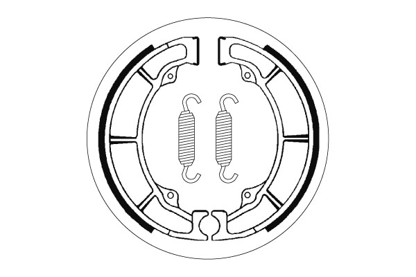 Sbs Jarrukengät - Moottoripyörän jarrukengät - D2431 - 1