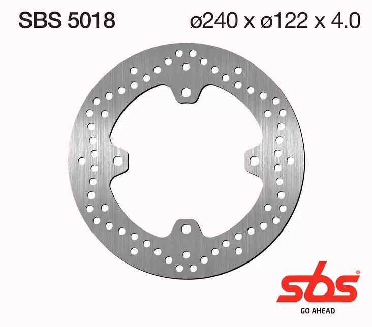 Sbs Jarrulevy Standard - Moottoripyörän jarrulevyt - D241651 - 1