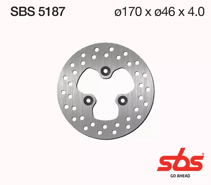 Sbs Jarrulevy Standard - Moottoripyörän jarrulevyt - D241801 - 1