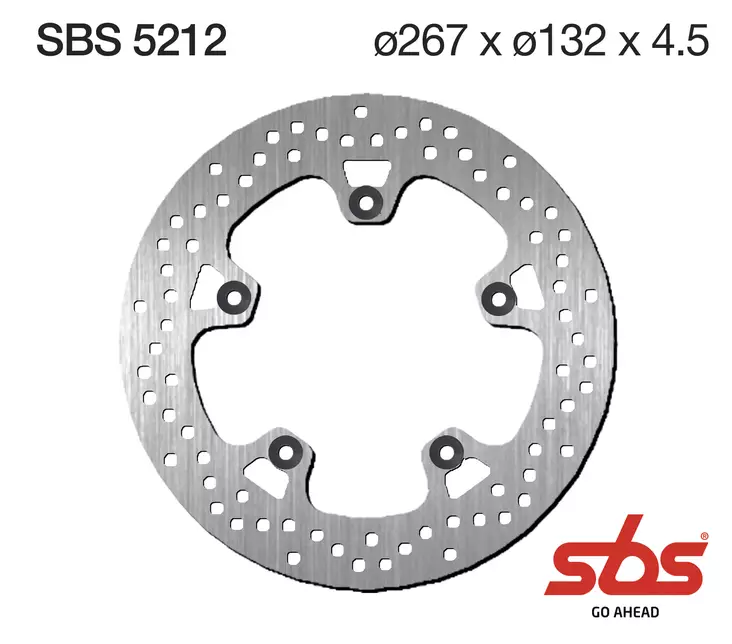 Sbs Jarrulevy Standard - Moottoripyörän jarrulevyt - D241821 - 1