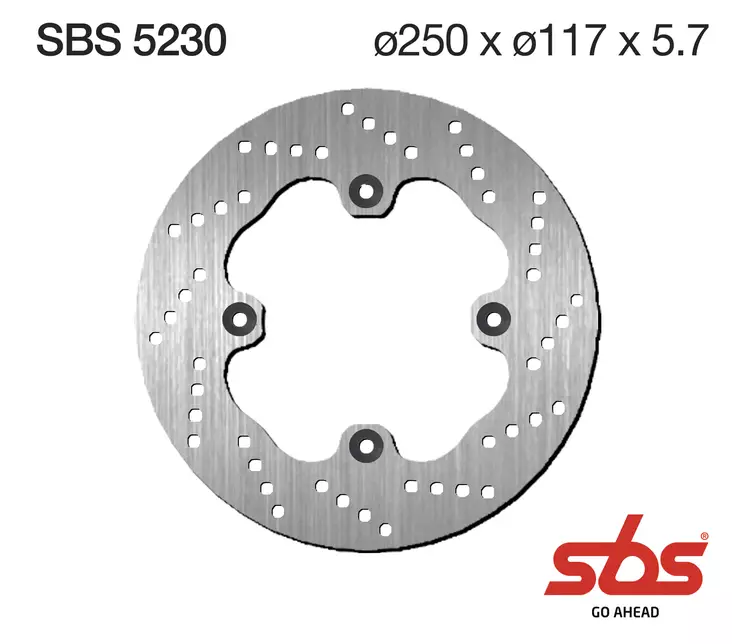 Sbs Jarrulevy Standard - Moottoripyörän jarrulevyt - D241831 - 1