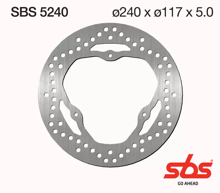 Sbs Jarrulevy Standard - Moottoripyörän jarrulevyt - D241841 - 1