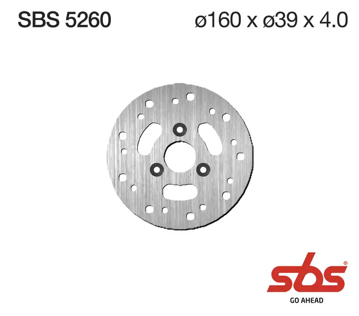 Sbs Jarrulevy Standard - Moottoripyörän jarrulevyt - D241861 - 1