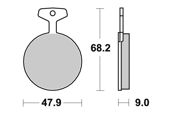 Sbs Jarrupalat Ceramic - Moottoripyörän jarrupalat - D2461 - 1