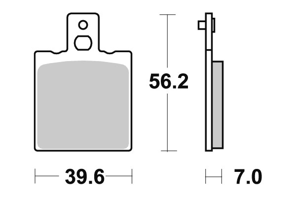 Sbs Jarrupalat Ceramic - Moottoripyörän jarrupalat - D2481 - 1