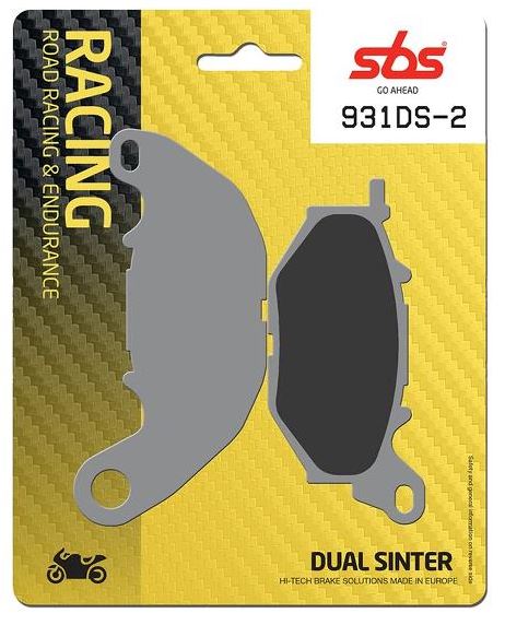 Sbs Jarrupalat Dual Sinter 2 - Moottoripyörän jarrupalat - D409801 - 1