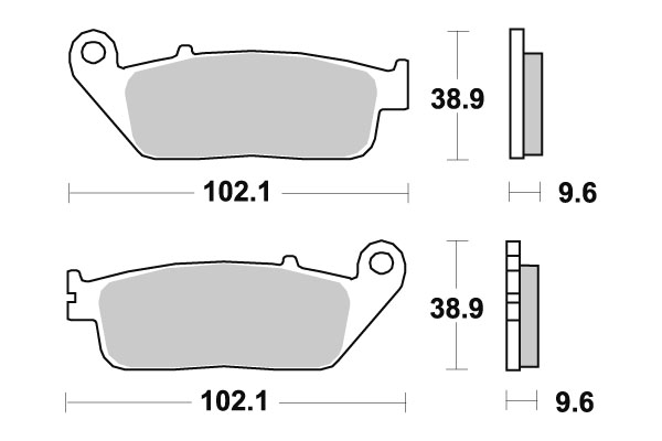 Sbs Jarrupalat Sintered - Moottoripyörän jarrupalat - D2731 - 1