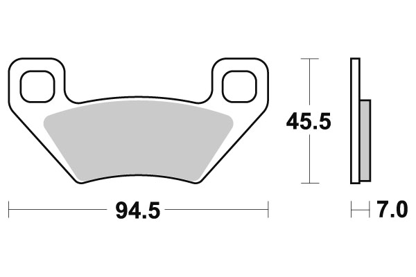 Sbs Jarrupalat Sintered Atv - Moottoripyörän jarrupalat - D53181 - 1