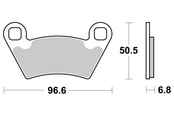 Sbs Jarrupalat Sintered Offroad - Moottoripyörän jarrupalat - D220961 - 1
