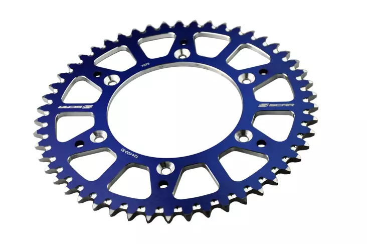 Scar Alu Sprocket - HUSQVARNA 125-530 HUSABERG - 51 Teeth - Blue color - Moottoripyörän takarattaat - D480781 - 1