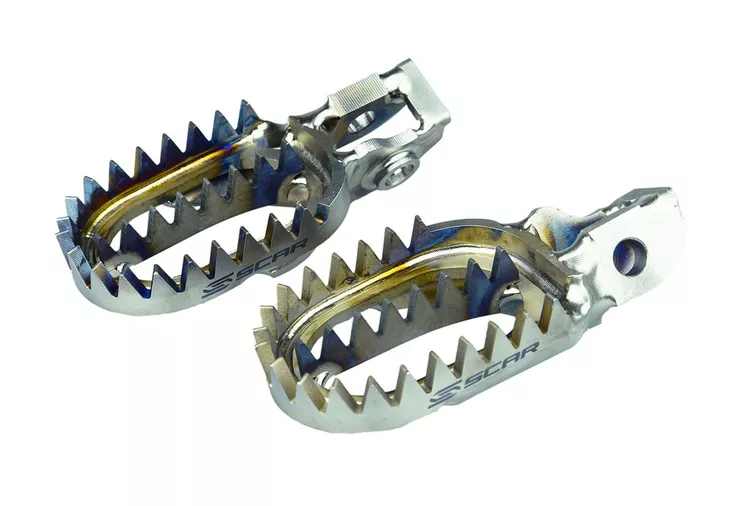 Scar Titanium Footpegs - Triumph TF250X 24-.. - Moottoripyörän jalkatapit - D523491 - 1