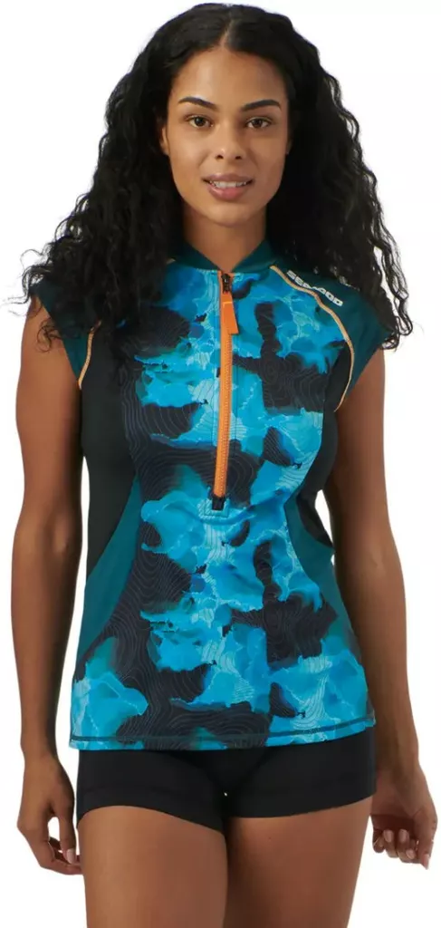 Sea-Doo Women's Short Sleeve Performance Rashguard Teal - Vapaa-ajan paidat - 140021 - 1
