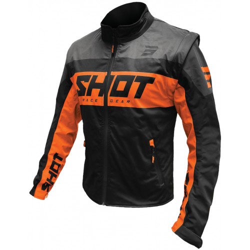 Shot Takki Softshell Lite 3.0 Musta/Oranssi - Ajotakit Enduro - D452221 - 1