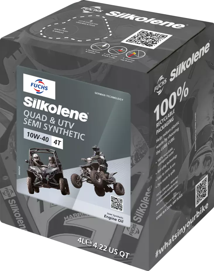 Silkolene QUAD & UTV 10W-40 4L CUBE (4) - 4-tahtiöljyt - D404071 - 1