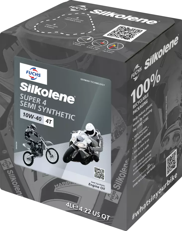 Silkolene Super 4 10W-40 4L CUBE (4) - 4-tahtiöljyt - D265661 - 1