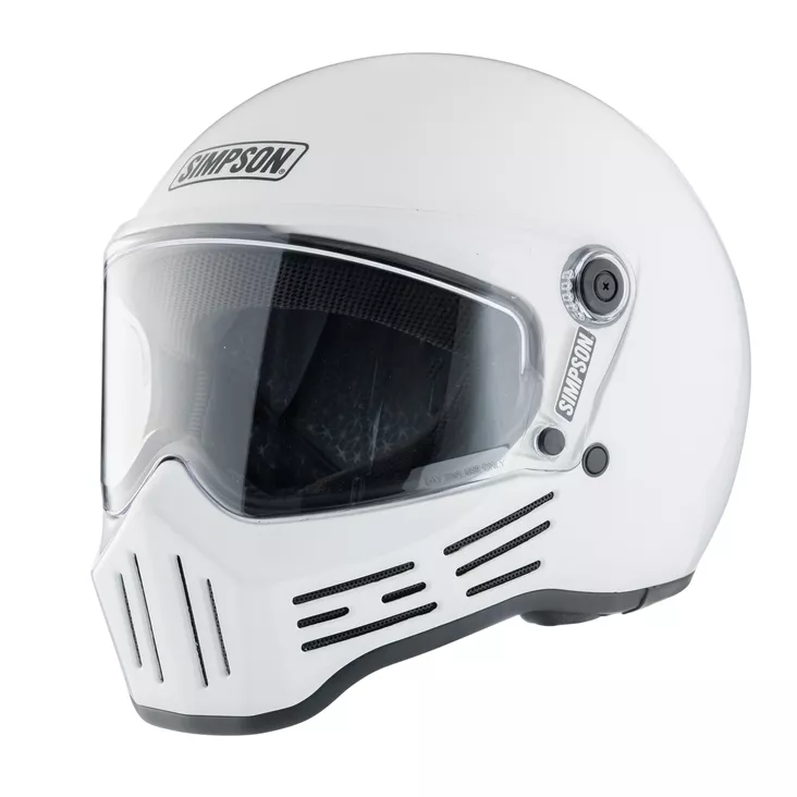 SIMPSON Kypärä M30 Solid Valkoinen - Umpikypärät - D535821 - 1
