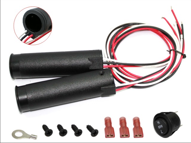 Sno-X Kädensijanlämmittimet 22mm tangolle 12V 20/30W - Moottorikelkan kädensijanlämmittimet - D11931 - 1