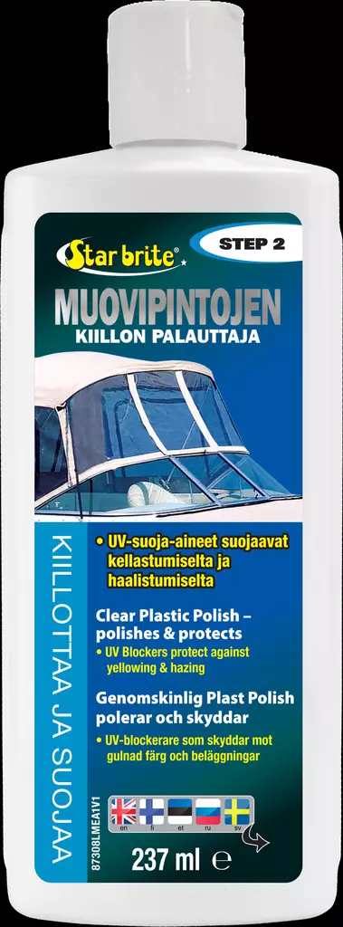 Star brite Muovin kiilloke/entisöintiaine 237ml (Vaihe 2) - Veneen Pesu- & hoitoaineet - D259521 - 1