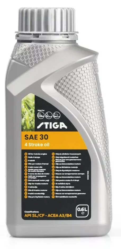 STIGA RUOHONLEIKKURIÖLJY SAE30 0.6L - Stiga Öljyt - 33881 - 1