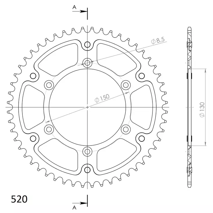 Supersprox Stealth Takaratas Sininen - Moottoripyörän takarattaat - D293771 - 2