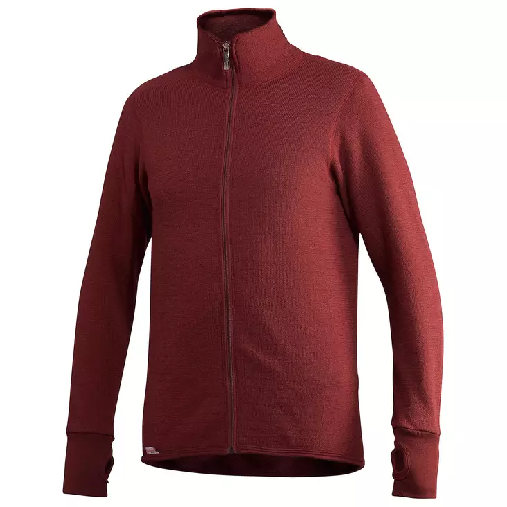 Woolpower Full zip 400 Merino Mid layer Takki punainen - Kelkkailu alusvaatteet & kypärähuput - D483971 - 1