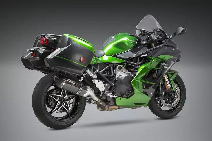 Yoshimura Slip-On Kawasaki Ninja H2 Sx 18-19 Street Alpha So Ss-Cf-Cf Works Fini - Moottoripyörän äänenvaimentimet - D334291 - 1