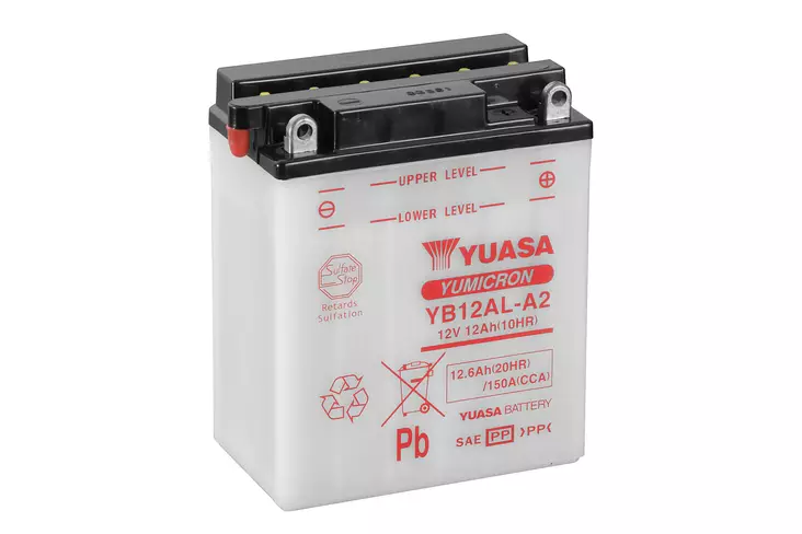 Yuasa akku YB12AL-A2 (cp) Happopatruuna mukana (4) - Akut - D52161 - 1
