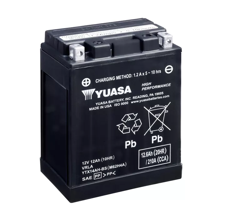 Yuasa akku YTX14AH-BS (wc) factory activated - Akut - D523671 - 1