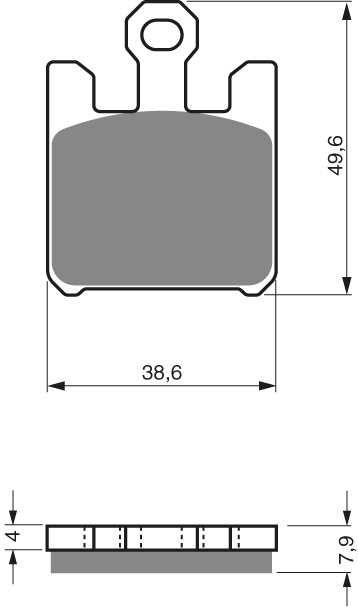 GOLDFREN Jarrupalat 200 Ceramic carbon AD - Moottoripyörän jarrupalat - D227992 - 1