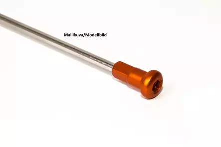 Haan wheel SX&SXF&EXC 95- 17-5,00 BLCK RIM/ORANGE HUB/BLCK SPO/ORANGE NIP - Moottoripyörän täydelliset vanteet - D381282 - 2