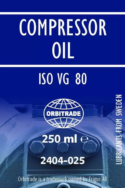 Orbitrade Compressor oil ISO VG 80 250ml - Marineöljyt & lisäaineet - D235462 - 1