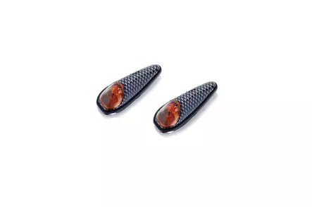 Puig Turn Light Full Speed C/Carbon Cristal Orange - Moottoripyörän vilkut - D296732 - 1