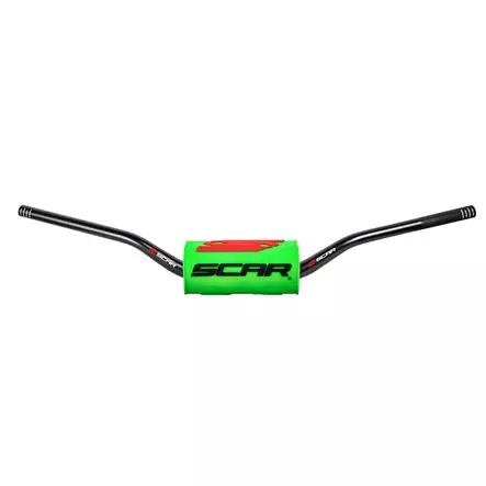 Scar Handlebar O² Ø28,6 (1 1/8”) - 65/85 Low Mini - Green color - Moottoripyörän ohjaustangot - D480312 - 1