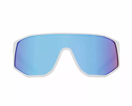 Spect Red Bull Dash Sunglasses Shiny White-Blue w Smoke Blue Mirror lens - Aurinkolasit - D521882 - 2