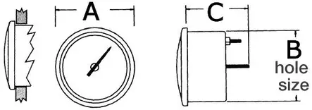 Tuntimittari 0-99999h 12/24v - Veneen mittarit & anturit - D173072 - 2
